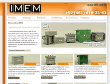 Tablet Screenshot of imem.com.mx